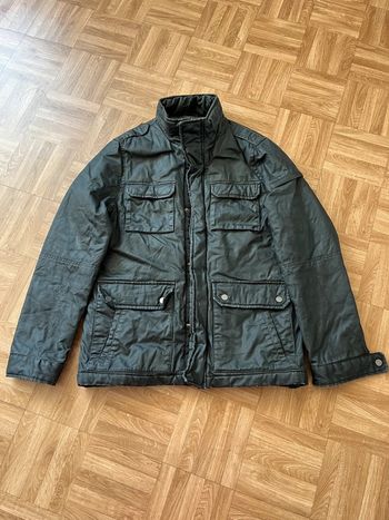 Manteau veste zippé gris Brice