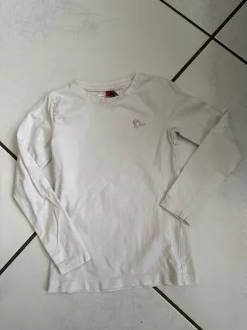 TEE shirt blanc longues manches