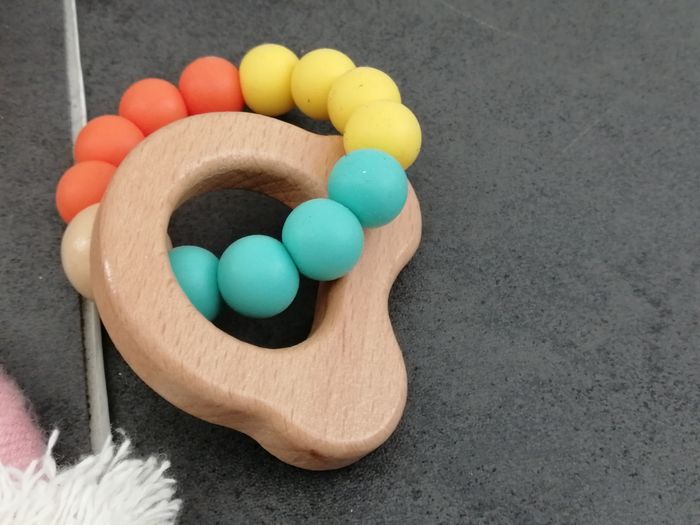 lot de différents anneaux  en bois  dentition eveil .... - photo numéro 3