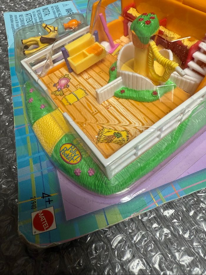 Polly Pocket Pony Ride 1998 – Complet -Action Park – Neuf sous blister RARE - photo numéro 3