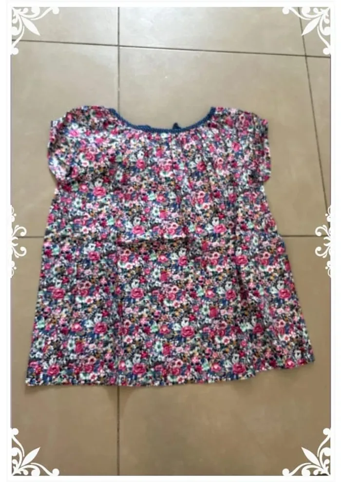 🌸 Chemisier fille fait main - taille 12 ans 🌸 - photo numéro 3