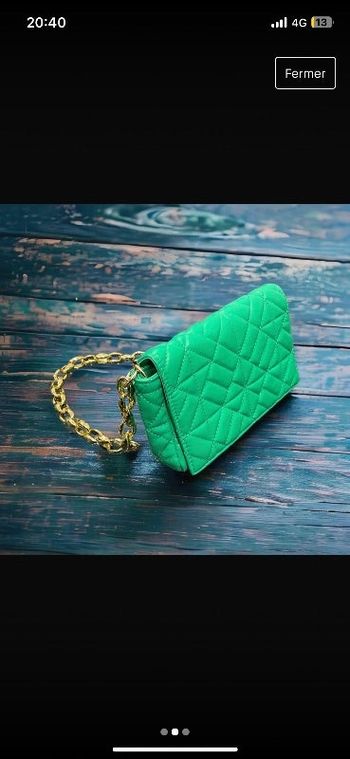 Sac à main vert