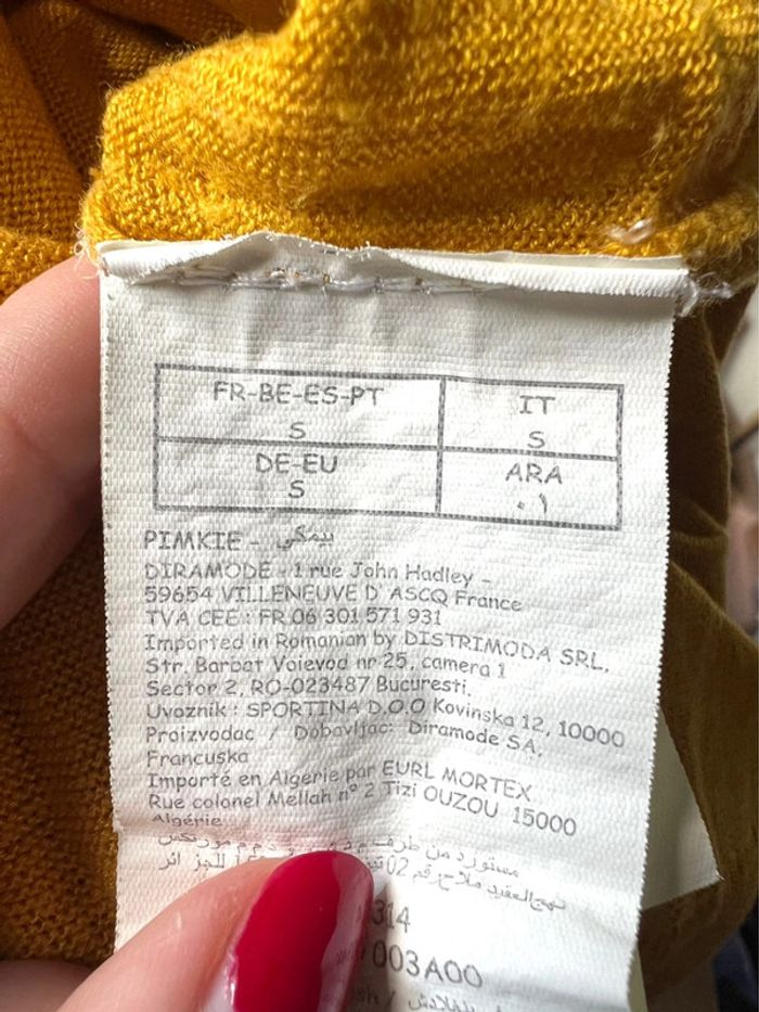 Blouse manches longues Pimkie jaune moutarde - photo numéro 4