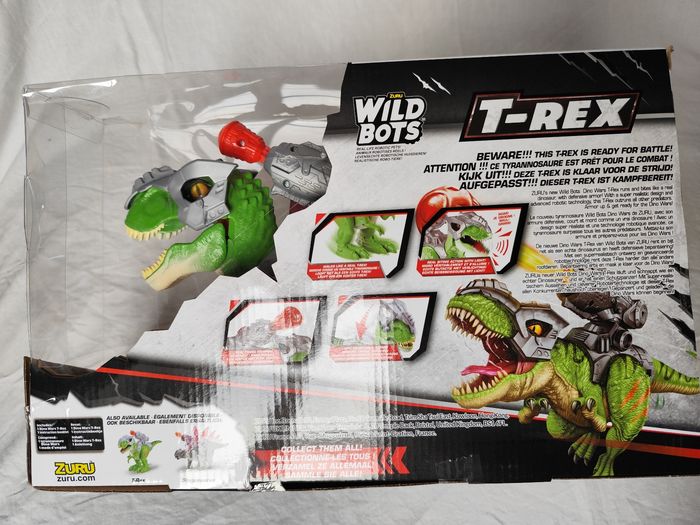 Zuru Wild Bots T-Rex Neuf – Dinosaure Robot Interactif avec Sons & Lumières - photo numéro 3