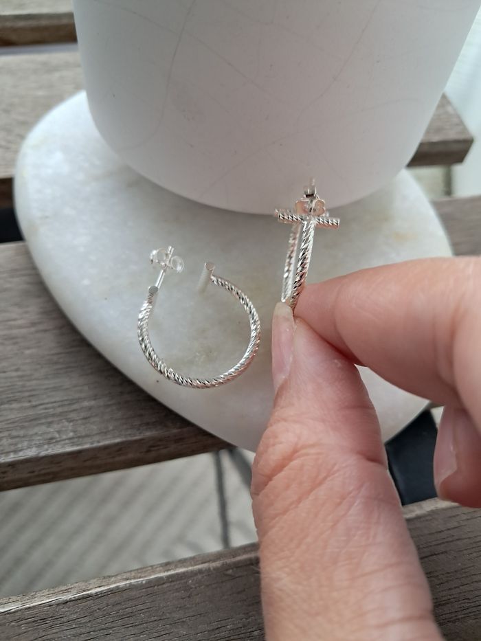 Créoles diamantées - photo numéro 3