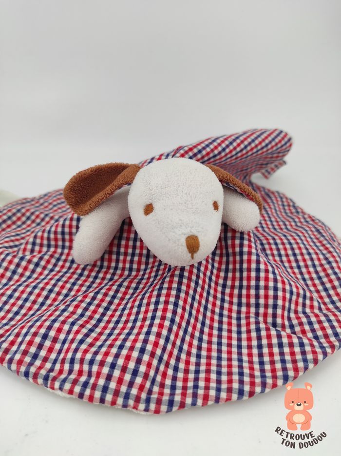 Doudou rond réversible ours chien Jacadi