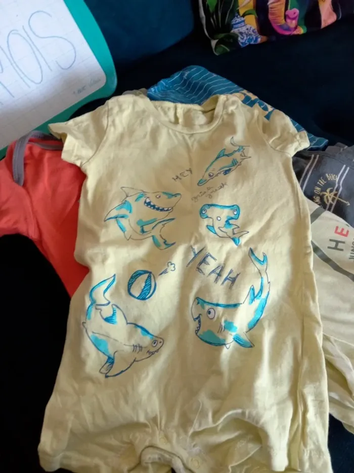 Lot de 6 combishorts 24mois - photo numéro 2