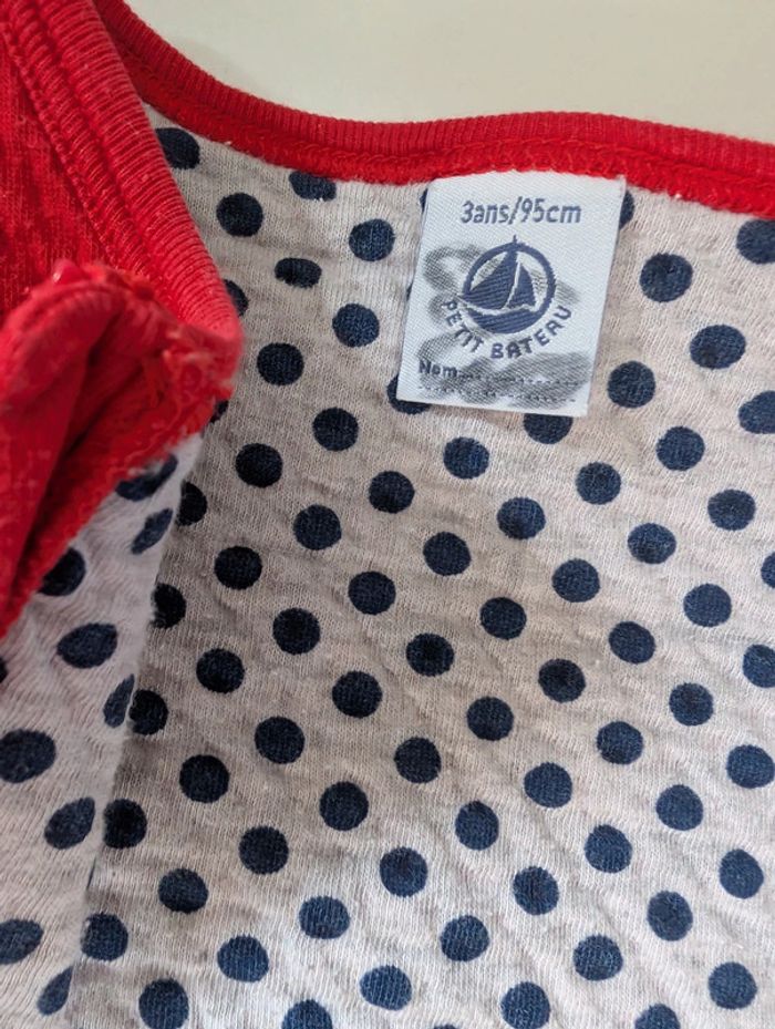 Gilet matelassé molletonné rouge Petit Bateau 3 ans - photo numéro 4