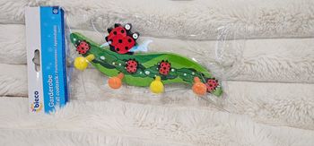 Magnifique porte manteau coloré enfant en bois coccinelle 🐞 