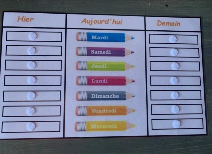 Jeu des jours de la semaine 2 - photo numéro 3