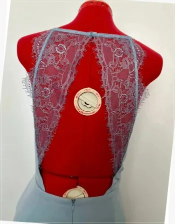 Robe dos nu dentelle bleu ciel Lpb woman