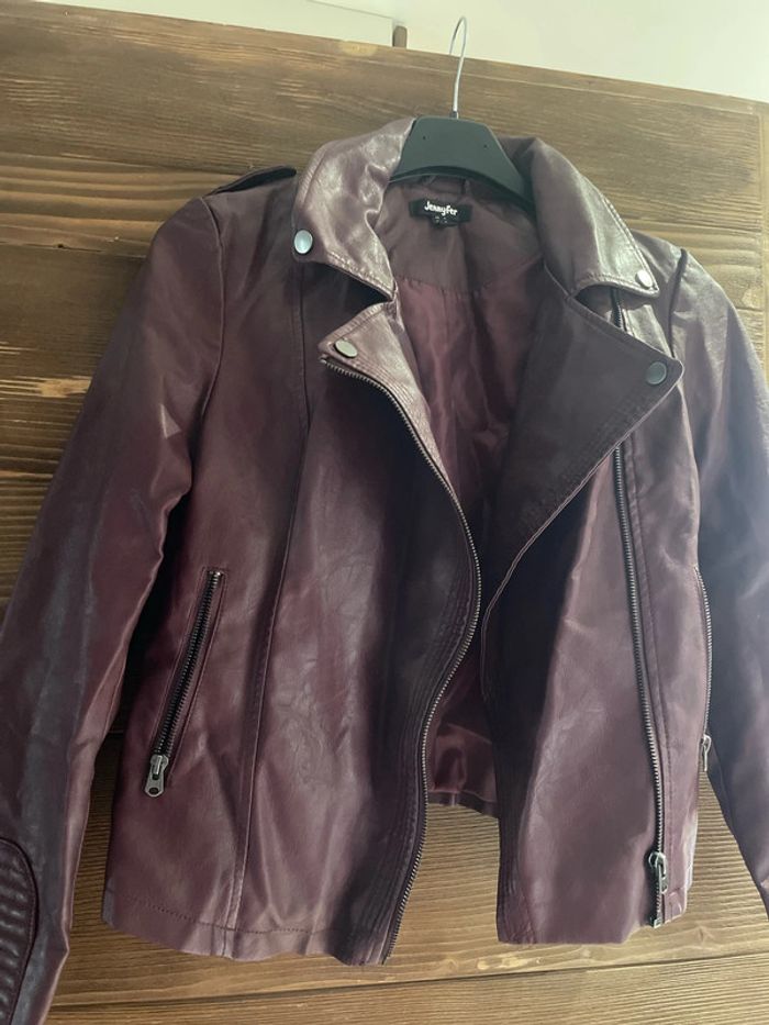 Perfecto simili cuir Bordeaux - photo numéro 2