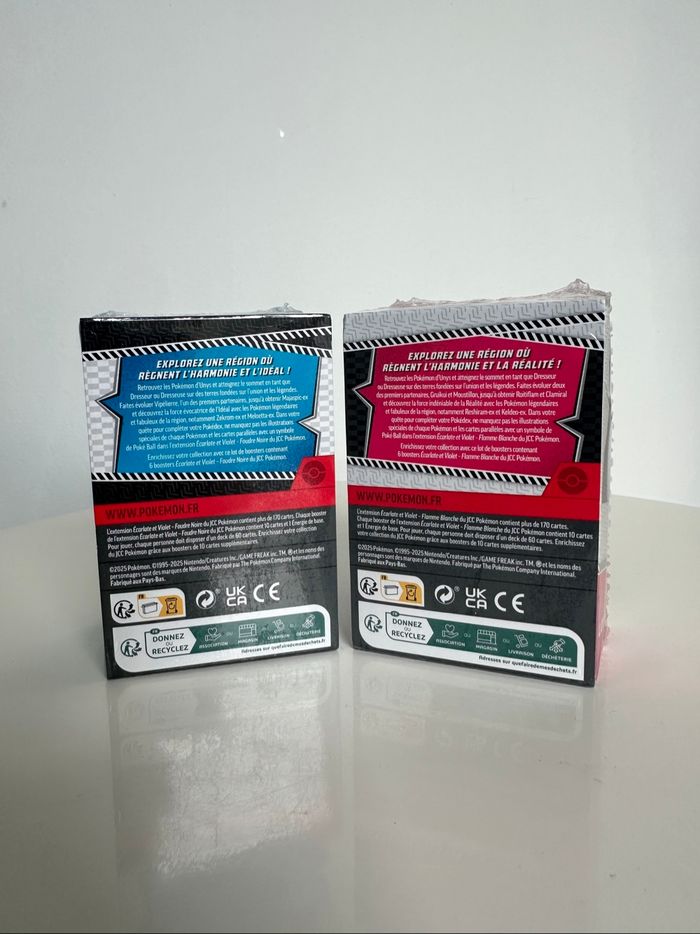 Pokémon : 2x Bundle EV10.5 - Flamme Blanche & Foudre Noire - photo numéro 2