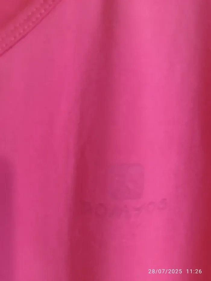 Tee shirt running femme Domyos rose fluo - photo numéro 4