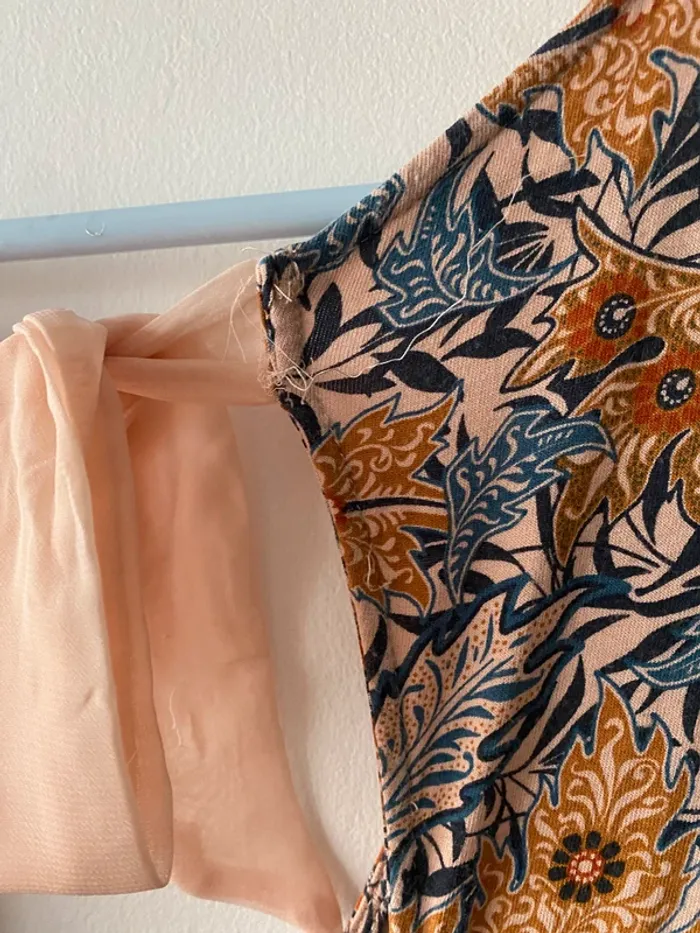 Robe fleurie joli dos et col en V effet cache coeur 38/40 Kiabi - photo numéro 6