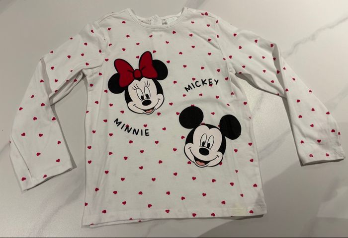 T-shirt manches longues Mickey/minnie Disney baby 30-36 mois > 98cm - photo numéro 2