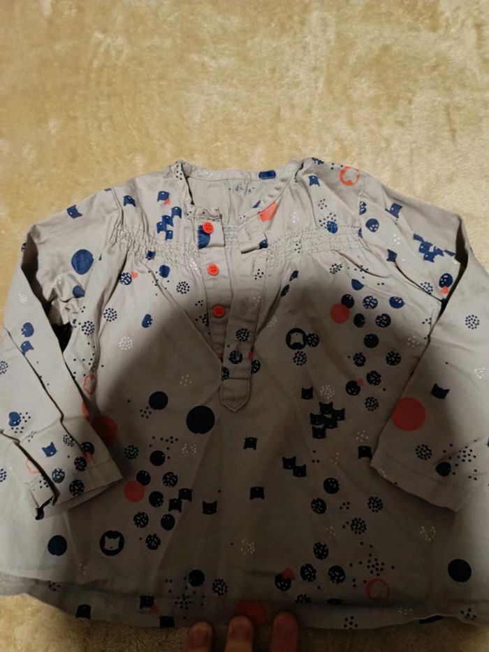 Chemise manches longues chats 🐱 18 mois - photo numéro 2