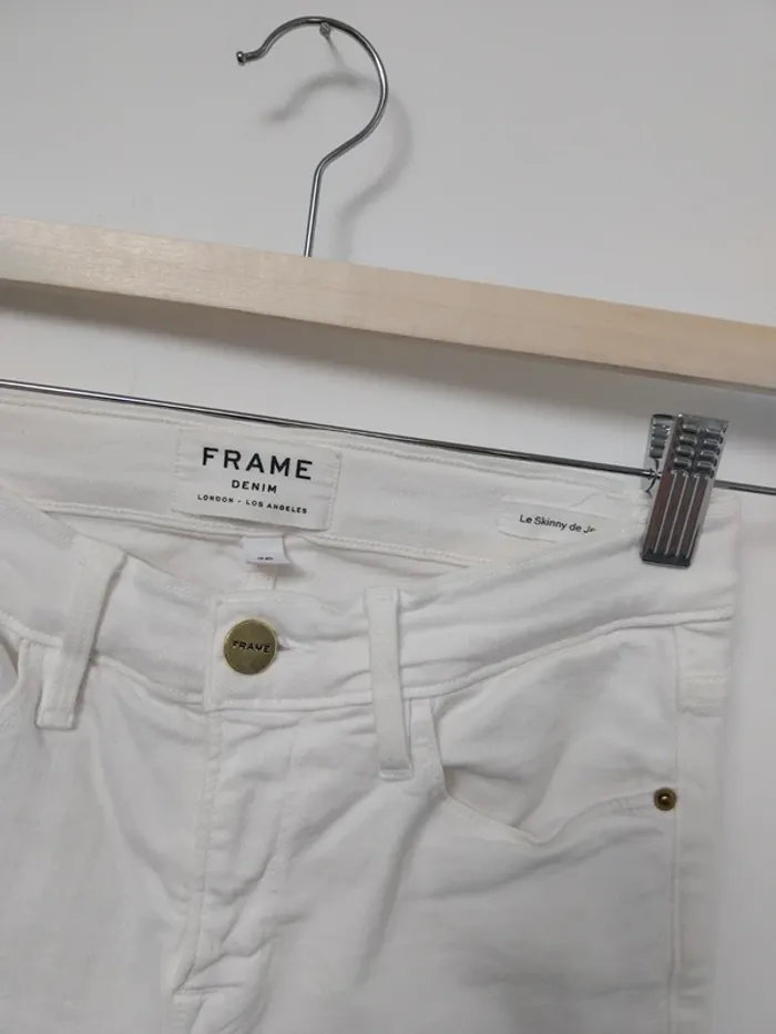 Jean blanc skinny Frame 34 - photo numéro 5