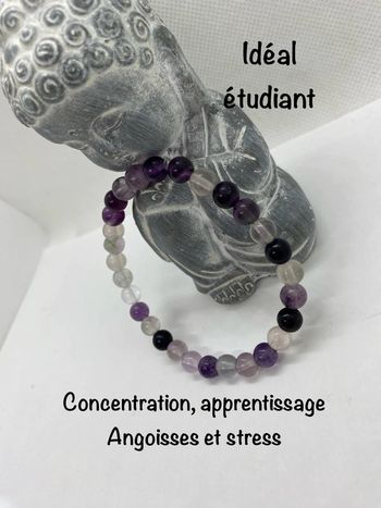 Bracelet fluorine 18,5 cm , lithothérapie