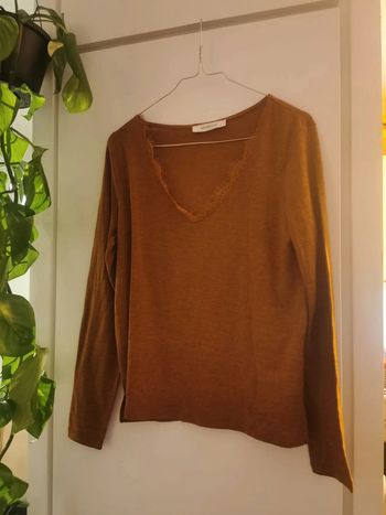 Pull léger marron Promod
