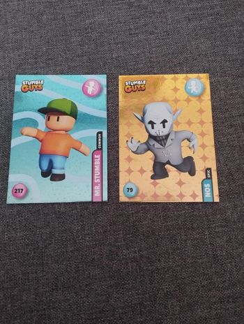 2 Cartes album panini Stumble Guys