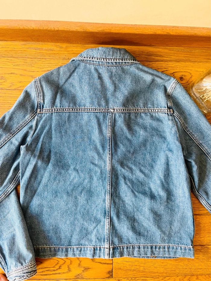 Sublime veste feelhoo en jean bleu à poche et col taille L - photo numéro 3