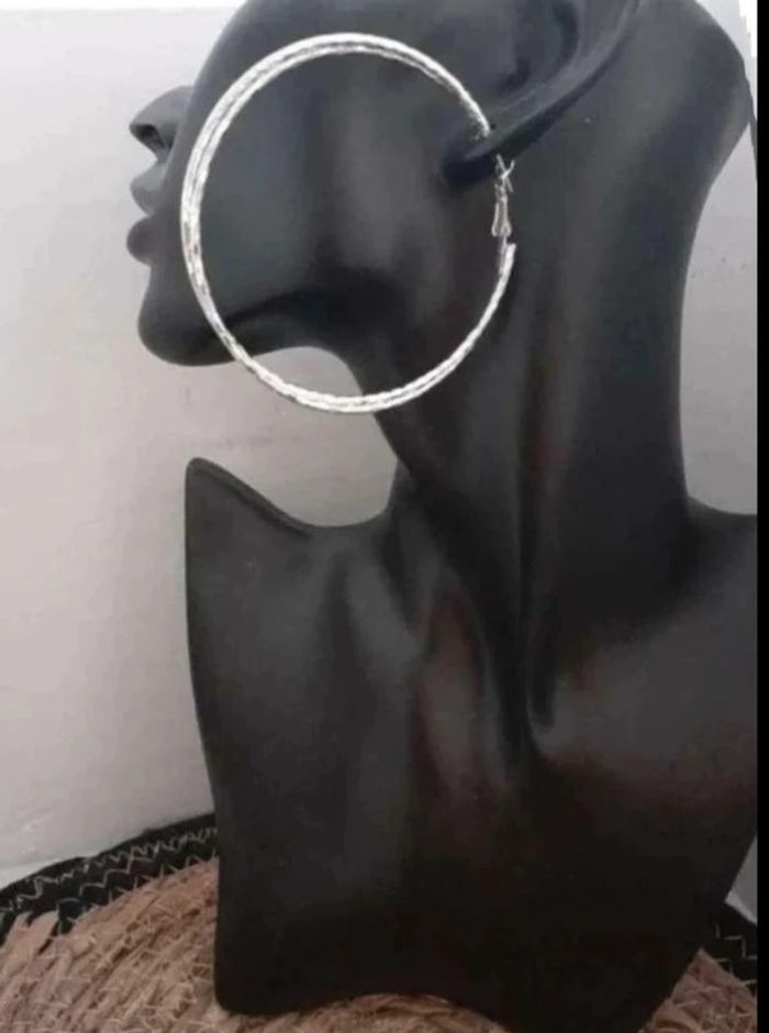 Boucles D'oreilles créoles K1 - photo numéro 2