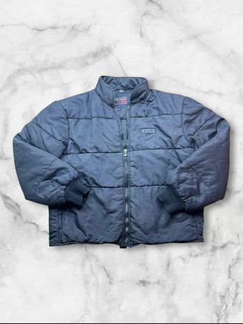 Doudoune vintage Levi’s noire brodée – Made in Italy – Taille M