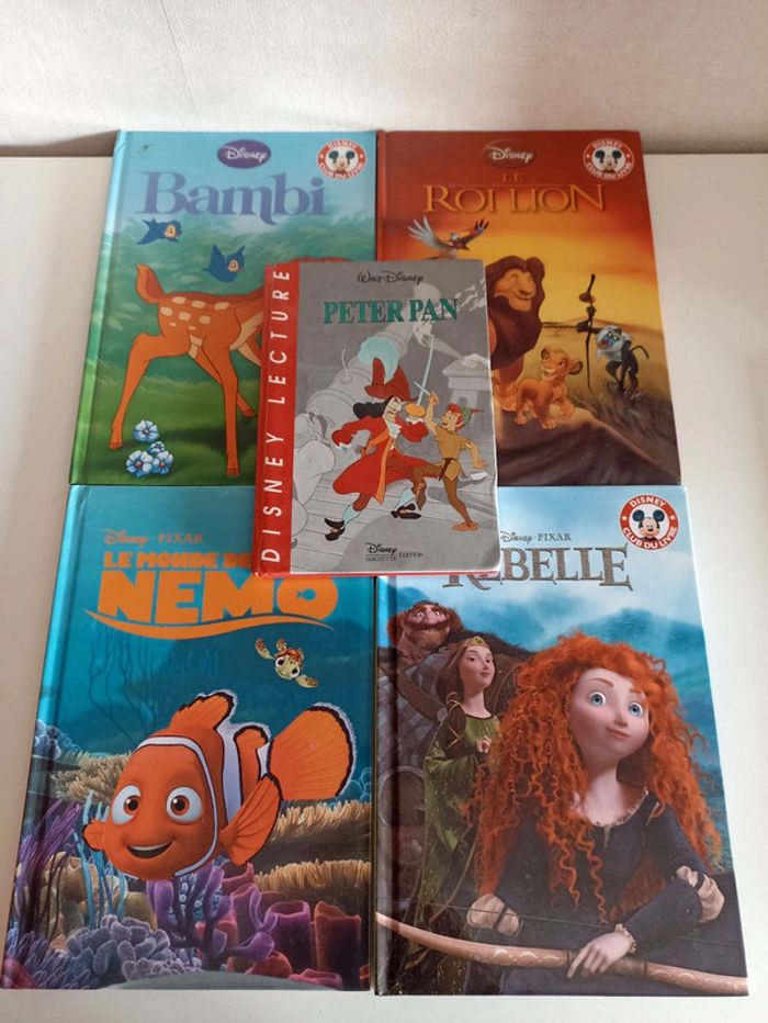 Lot 5 livres Disney