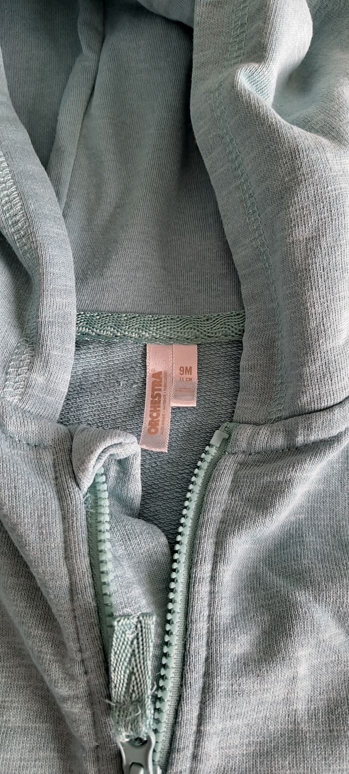 Veste zippée à capuche Taille 9 mois - photo numéro 4