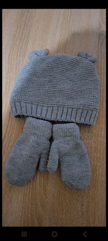 Ensemble bonnet + gants