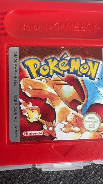 Lot de cartouches Pokémon rouge, bleu et jaune officielles