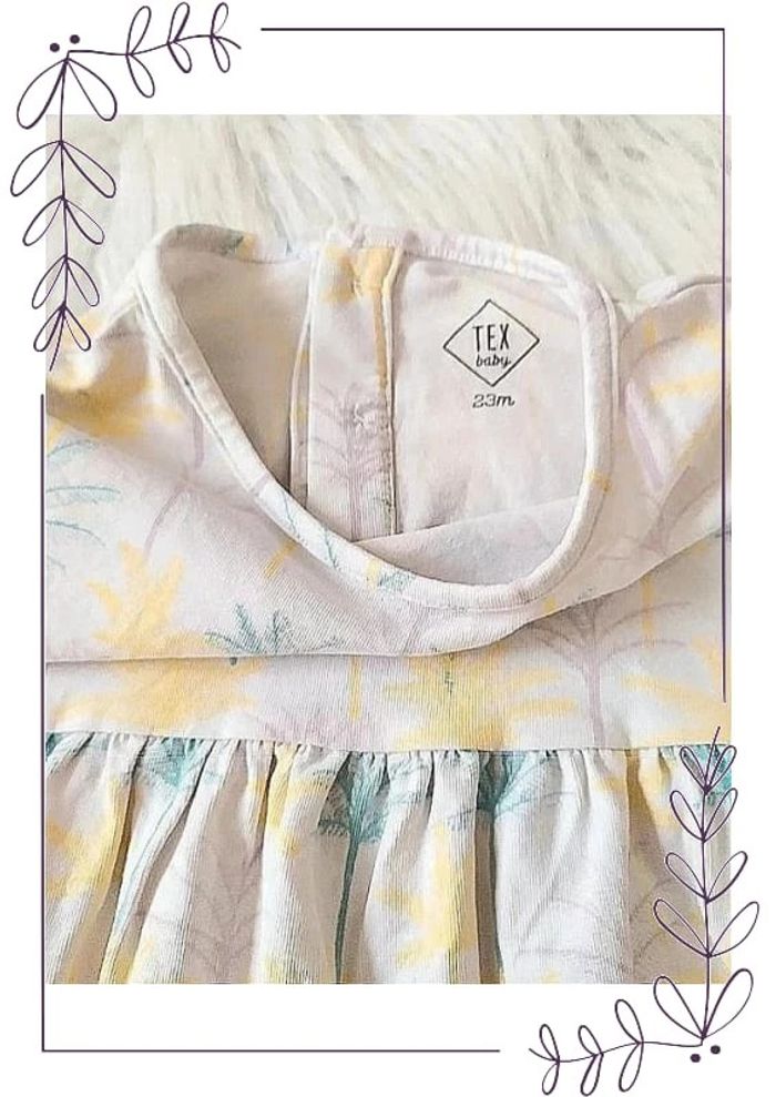 Robe été coton bébé fille Tex Baby 23 mois - photo numéro 2