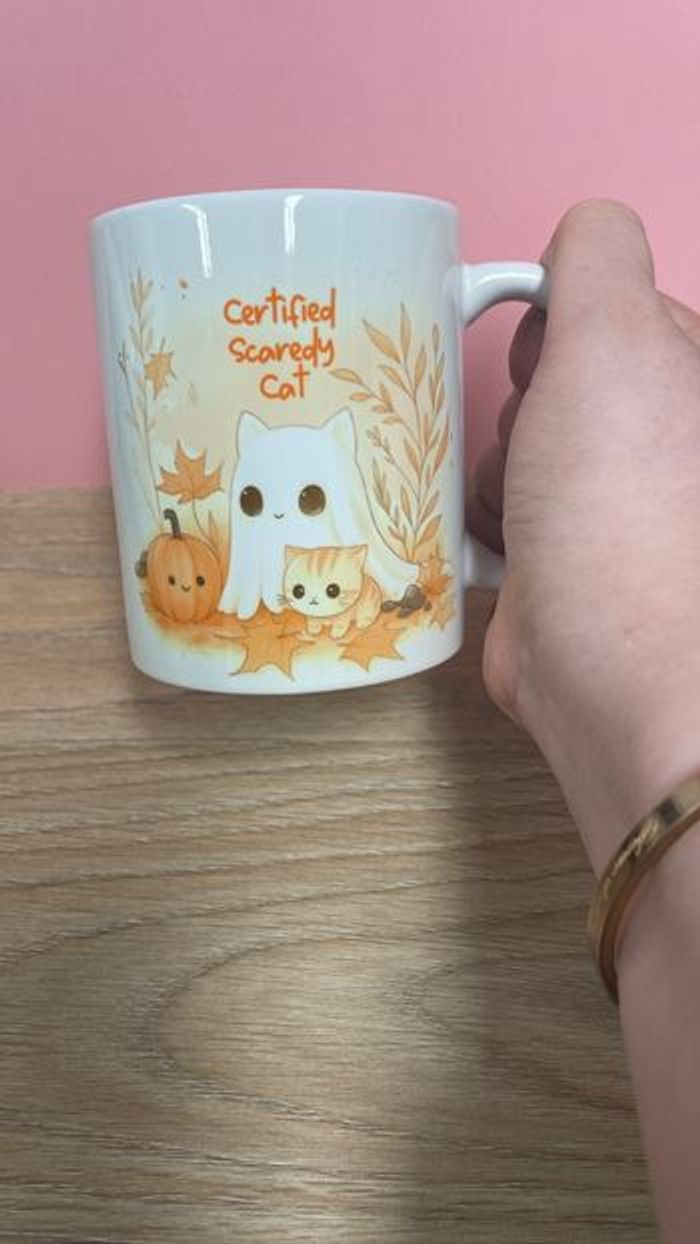 Mug automne chat