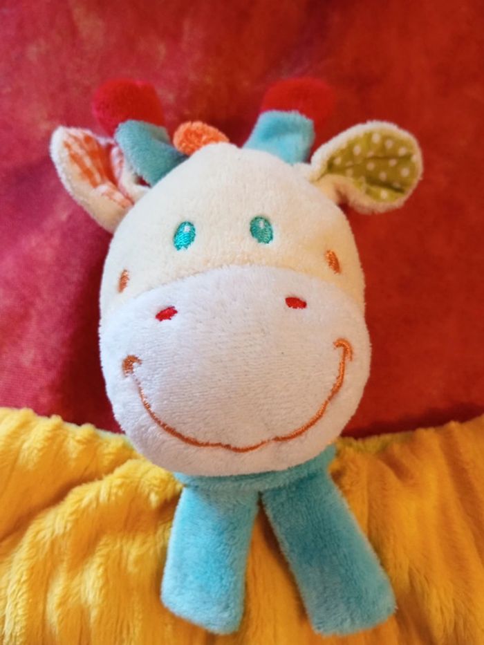 Doudou girafe de mots d'enfants - photo numéro 2
