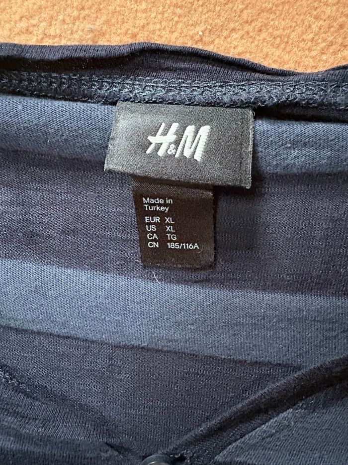 T-shirt basique à rayures xl h&m - photo numéro 3