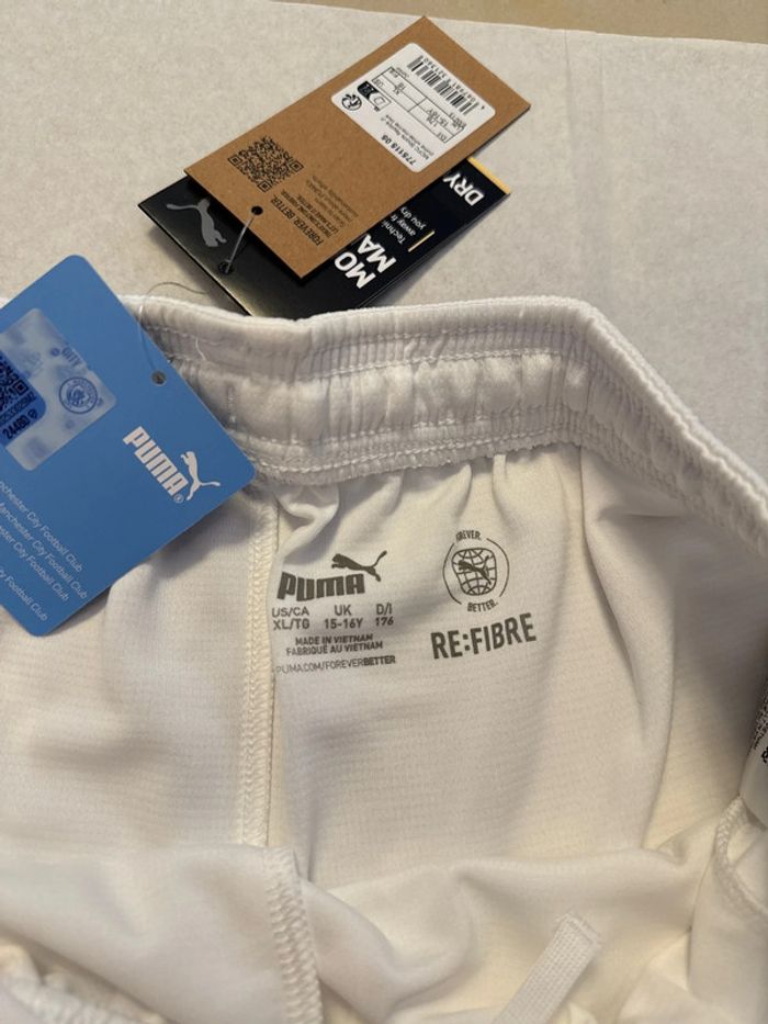 Short de foot Puma équipe Manchester City taille 15/ 16 ans authentique neuf - photo numéro 7