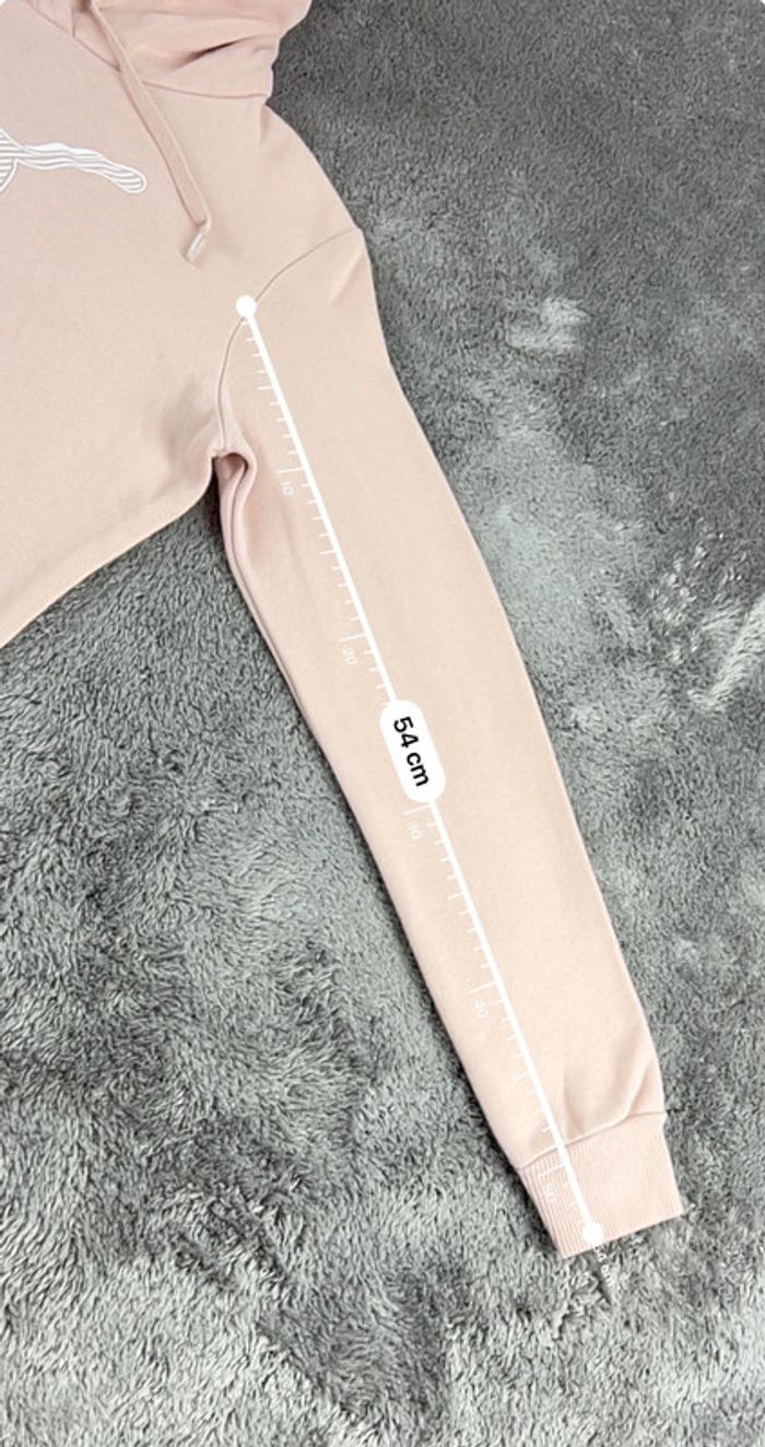 Sweat à Capuche Puma Beige Taille S - photo numéro 5
