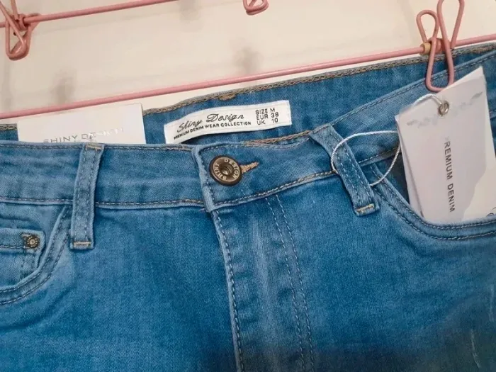 Été Short jeans 38/M neuf avec étiquette - photo numéro 2