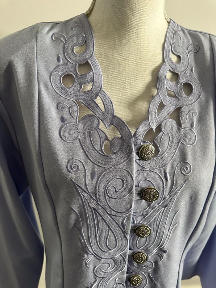 Blazer Lila et argenté Vintage T44 - photo numéro 2