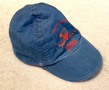 Casquette bébé tissus bleu Obaibi 9-12mois