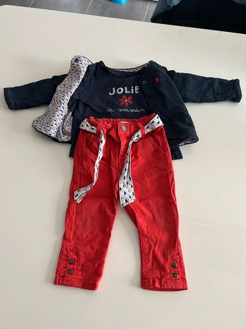 Tenue fille 12 mois