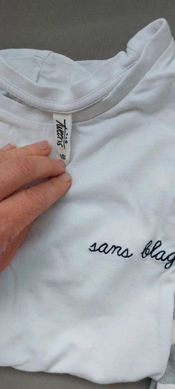 T-shirt 10 ans teens brodé