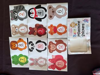 Stickers pour shooting photos étapes bébé