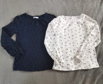 2 Tee-shirt manches longues Gémo 8 ans
