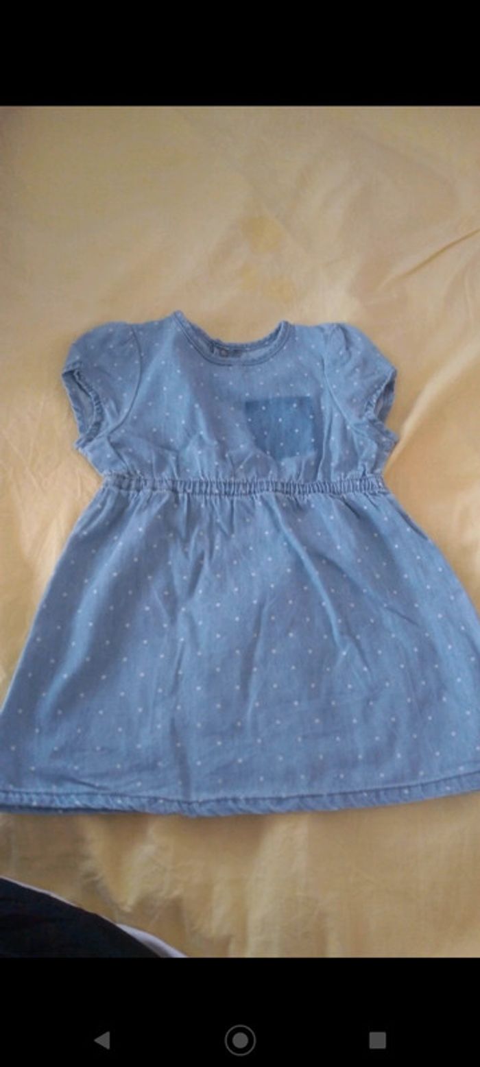 Robe jean neuve à pois La redoute