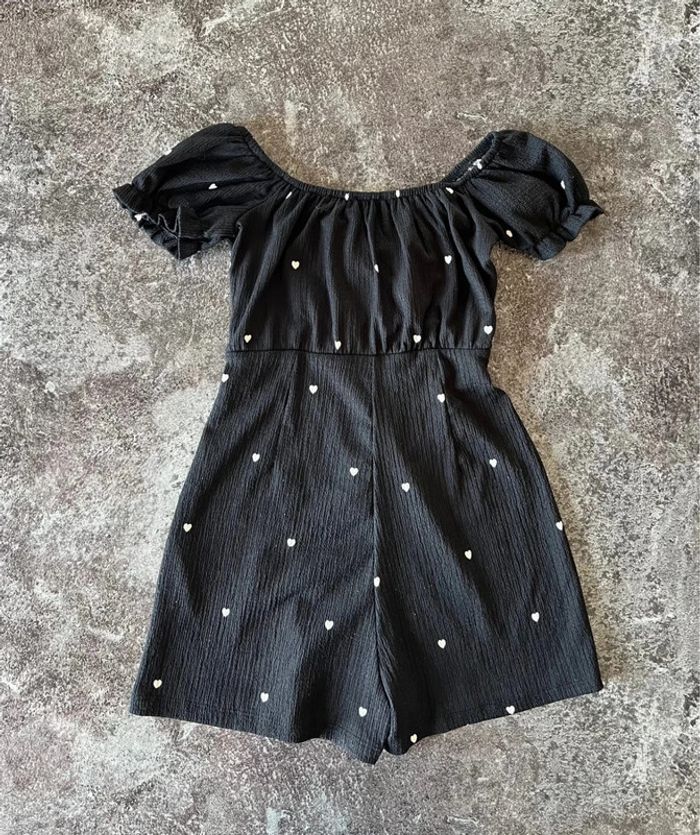 Combishort noire femme Jennyfer taille S Women black playsuit Schwarzer Damen Tuta nera donna
