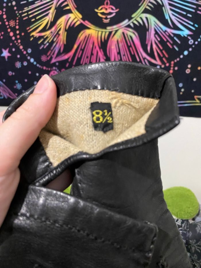 Gants en cuir noir militaire - photo numéro 3