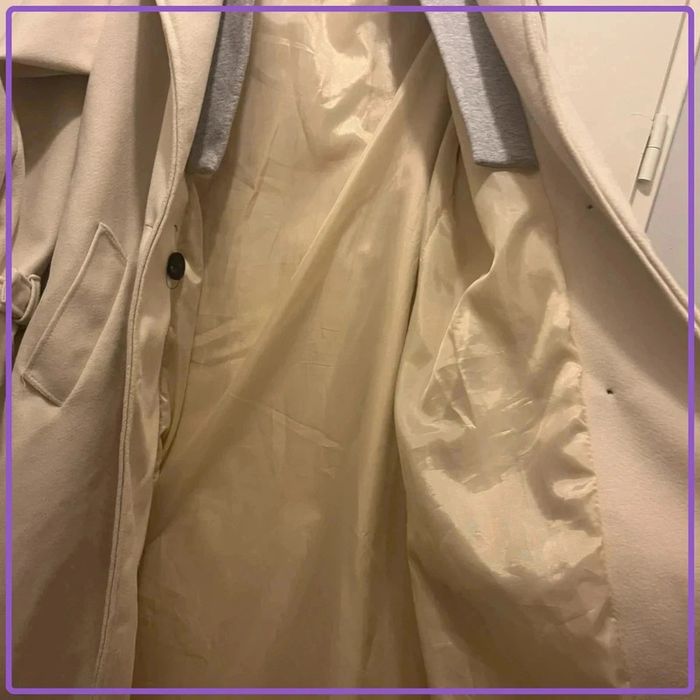 Manteau veste bi matière avec capuche - photo numéro 5