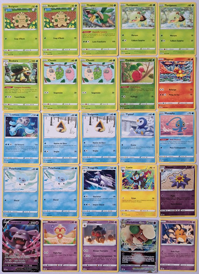 🃏 Lot de 51 cartes Pokémon JCC françaises 2022 Epée et Bouclier Stars Etincelantes - photo numéro 2